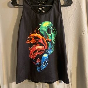 Skull Active Wear Tank Top